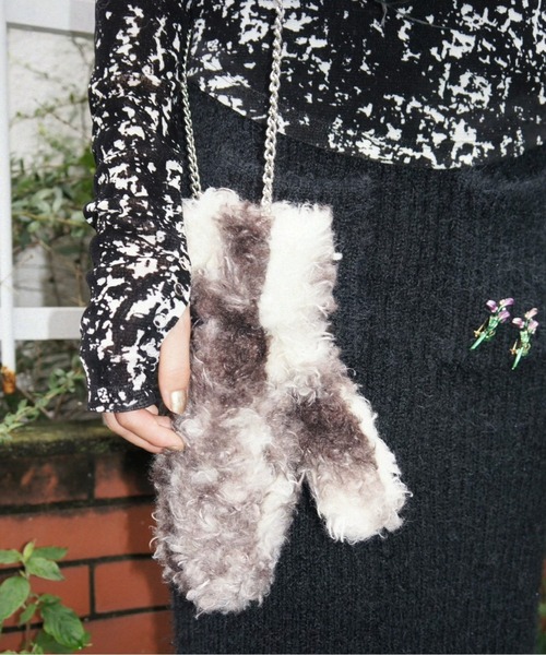 musubore（ムスボレ） 手袋 fur bag? gloves / ショルダーファーミトン