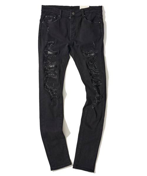 mnml（ミニマル） ジーンズ 「mnml/ミニマル」PAISLEY STRETCH DENIM