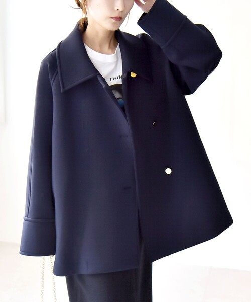 quaranciel ステンカラーコート コート quaranciel:「手洗い可能