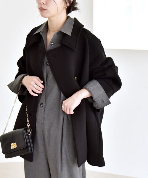 quaranciel ステンカラーコート コート quaranciel:「手洗い可能