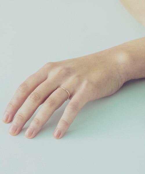 ete（エテ） 指輪 リング 「レイヤード」 K10YG ウェーヴ リング