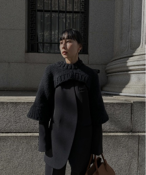 Ameri（アメリ） ジャケット ノーカラージャケット ESSENTIAL CURVE