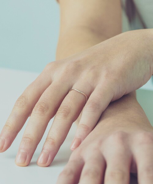 ete（エテ） 指輪 リング 「レイヤード」 K10 ウェーヴ リング