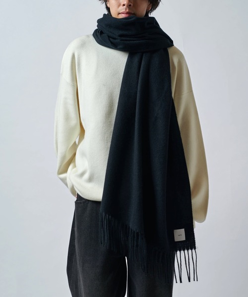 Lui's（ルイス） マフラー カシミヤタッチカラーロングマフラー メンズ