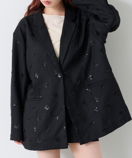 Kastane（カスタネ） ジャケット テーラードジャケット ビジュー