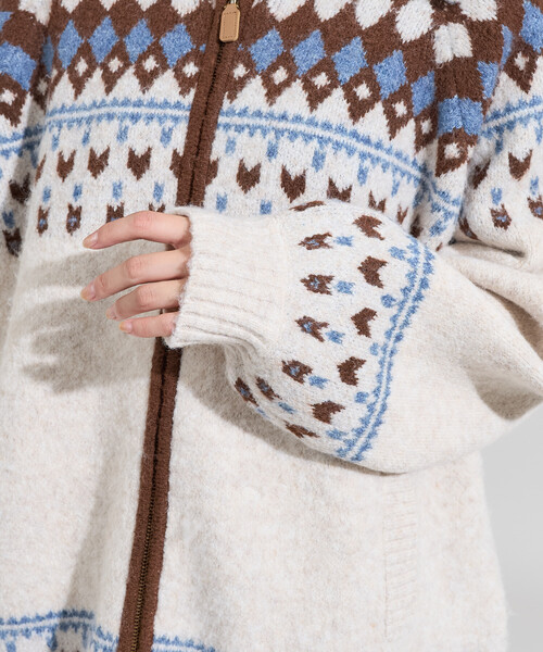 FREAK'S STORE（フリークスストア） カーディガン ノルディック柄