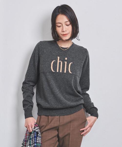 SLOANE（スローン） ニット 「別注」「SLOANE」カシミヤ ロゴ ニット