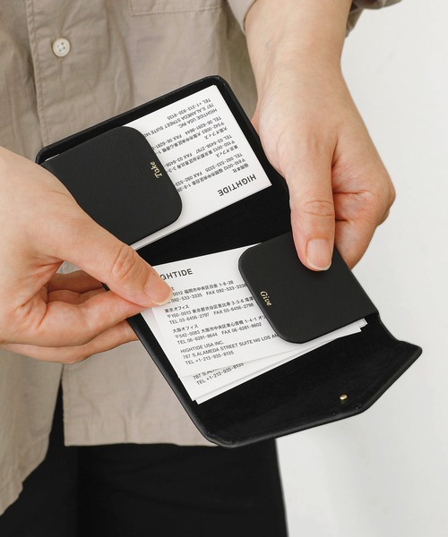 HIGHTIDE（ハイタイド） 名刺入れ ダブルフラップカードホルダー 名刺
