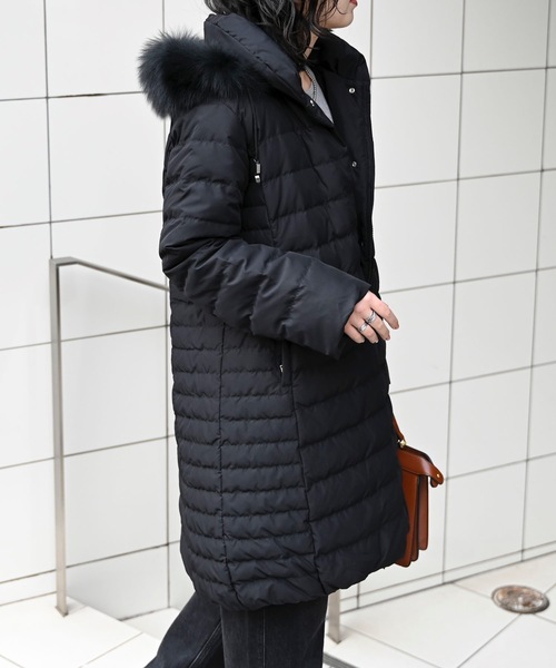 タグ付き新品 大きいサイズLL ブルーフォックス ダウンコート 黒 三越