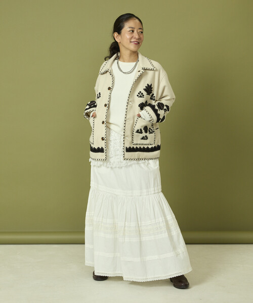 Freada（フリーダ） コート アウター インド刺繍 ウール メキシカン