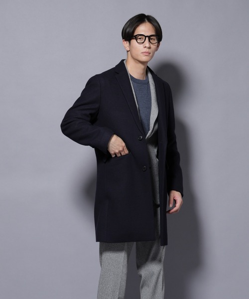 NANO universe（ナノ・ユニバース） チェスターコート コート ウール/N