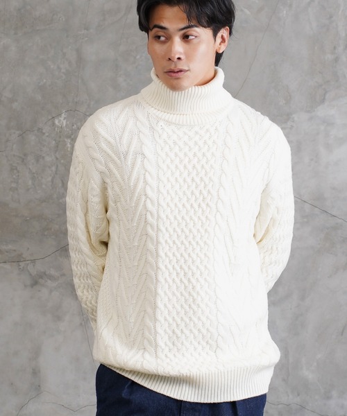 roshell（ロシェル） セーター ニット ローゲージ タートルネック