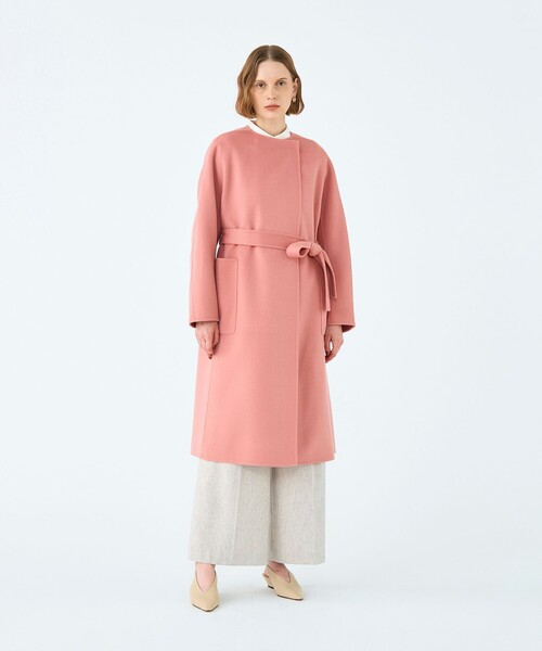 Ballsey（ボールジィ） ノーカラーコート コート プレミアムウール