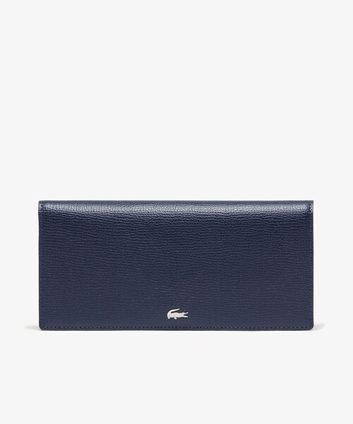 LACOSTE（ラコステ） 財布 シュリンクレザー ロングウォレット メンズ