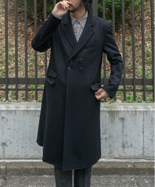 チェスターコート コート CASHMERE WOOL CHESTER COAT メンズ