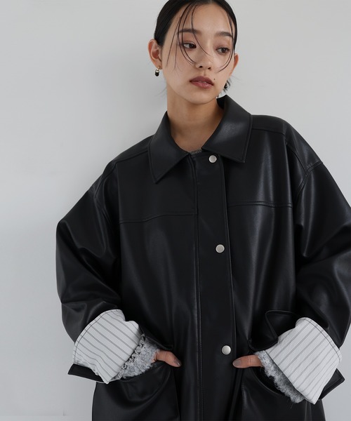 hellam（ヘラム） レザージャケット ライダース フェイクレザー