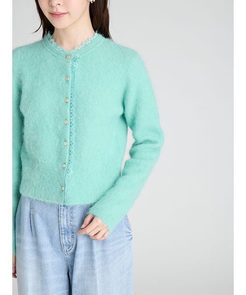 CELFORD（セルフォード） カーディガン レーストリミングニット