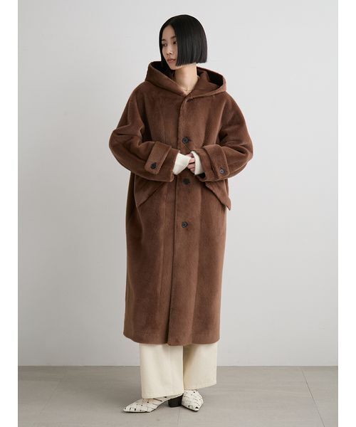 MIESROHE（ミースロエ） コート アウター フェイクファーロングフード