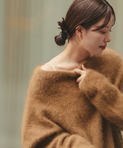plage（プラージュ） ニット セーター Fur Off Neck ニット レディース