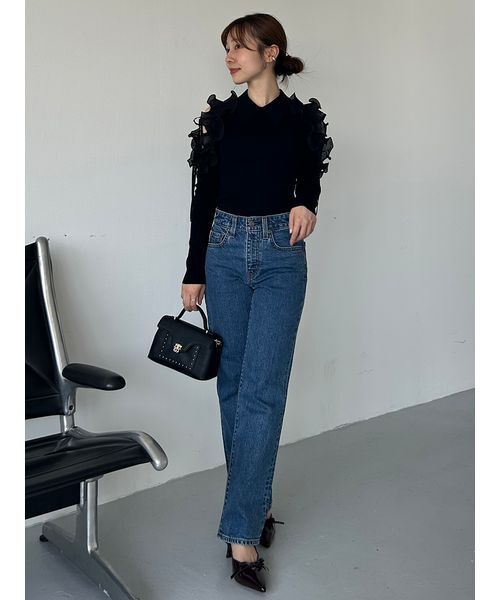 SNIDEL（スナイデル） ニット セーター プリーツフリルニットプル