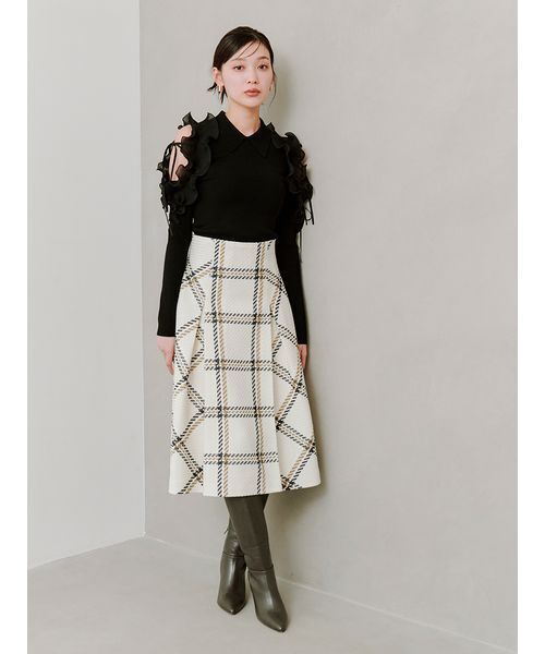 SNIDEL（スナイデル） ニット セーター プリーツフリルニットプル