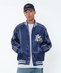KEBOZ（ケボズ） スタジャン SATIN VARSITY JACKET メンズ : ZOZOTOWN