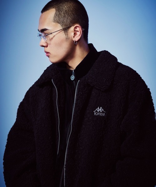 Kappa（カッパ） コート ジャケット ボアフリースジャケット メンズ