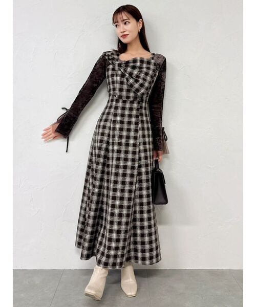 dazzlin（ダズリン） ワンピース ビッグリボンレイヤードワンピース