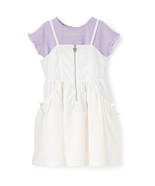mezzo piano ワンピース フロントZIPキャミワンピース＆半袖Tシャツ