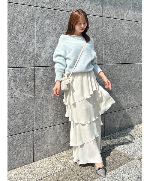 SNIDEL（スナイデル） ニット セーター フォックスアルパカオフショル