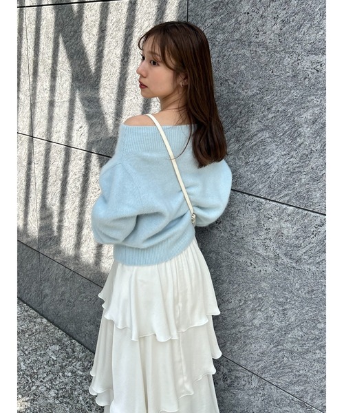 SNIDEL（スナイデル） ニット セーター フォックスアルパカオフショル