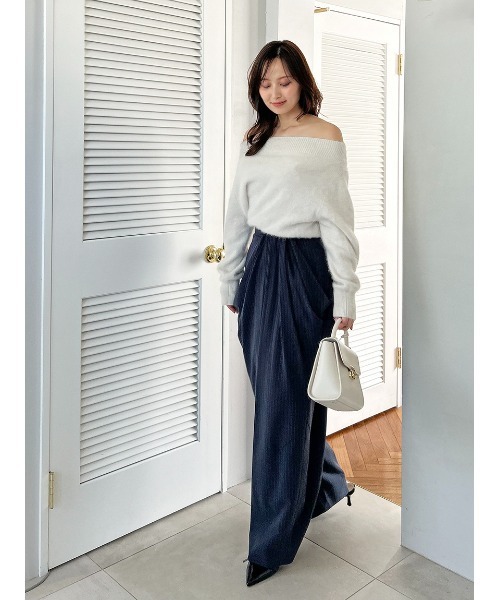 SNIDEL（スナイデル） ニット セーター フォックスアルパカオフショル