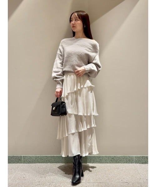 SNIDEL（スナイデル） ニット セーター フォックスアルパカオフショル