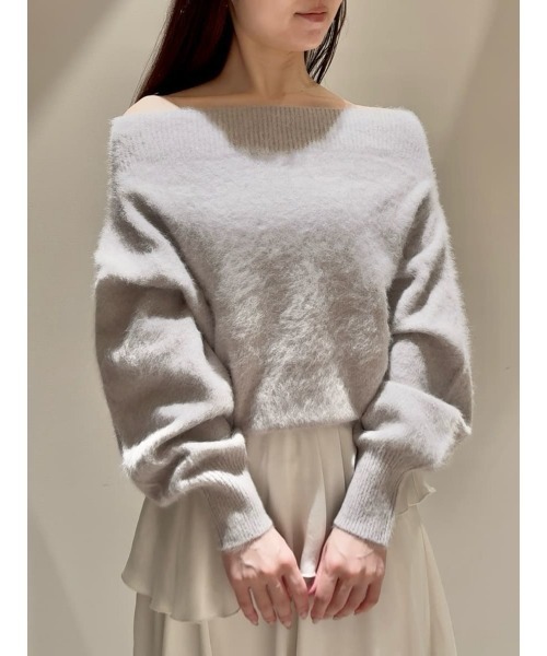 SNIDEL（スナイデル） ニット セーター フォックスアルパカオフショル