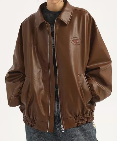 lilful ブルゾン アウター ストリート Y2Kデザイン ダブルジップ