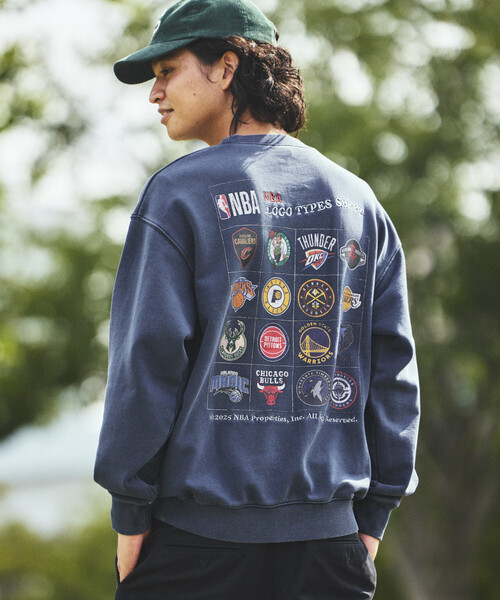 NBA トレーナー スウェット 別注 チームロゴシート クルーネック