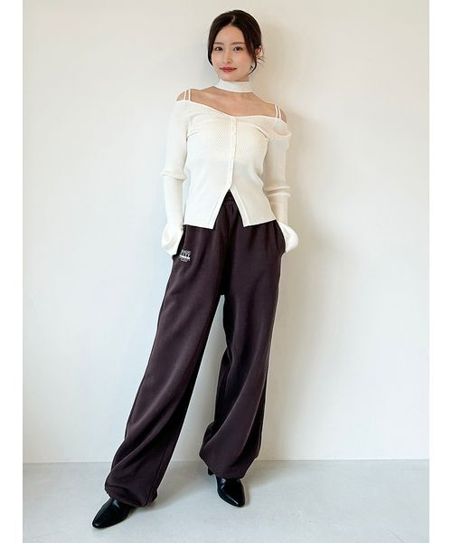 SNIDEL（スナイデル） ニット セーター タイ付きニットプルオーバー