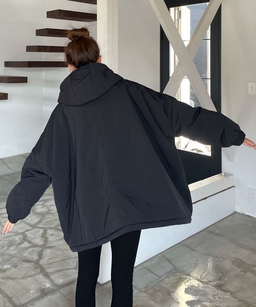 CHERI since1985 アウター ドローストリングフードパディング中綿