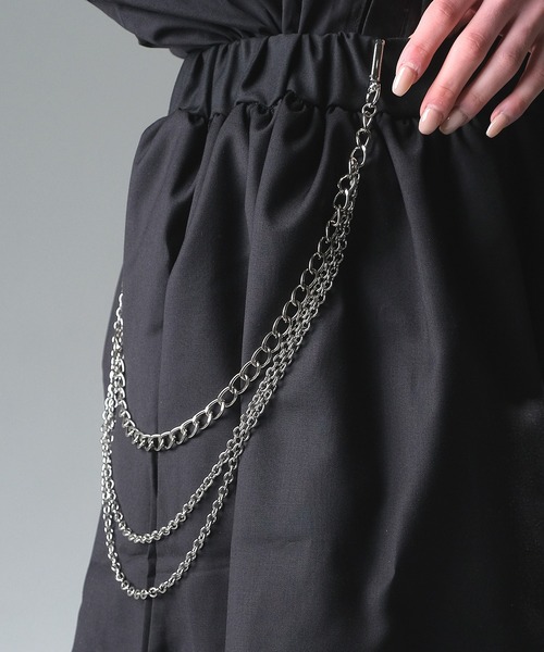 ウォレットチェーン an meets zakka 3連ドレープウォレットチェーン