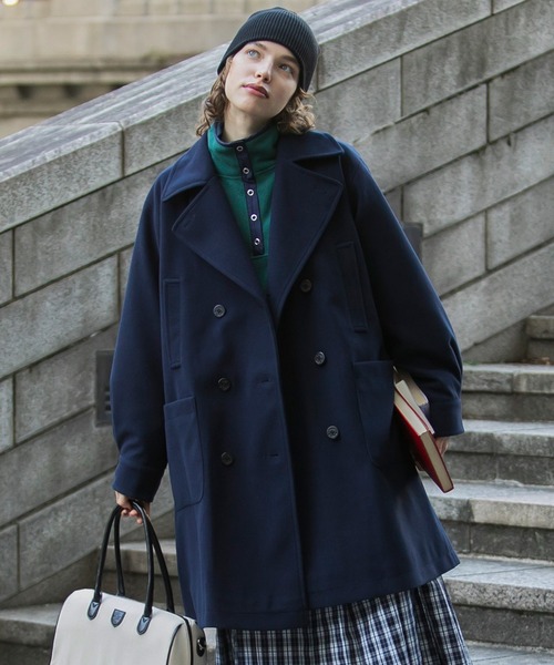 BONLECILL（ボンルシール） ピーコート pコート 2wayメルトンテント