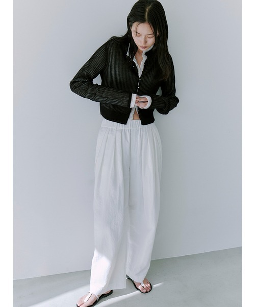 MIESROHE（ミースロエ） パンツ スポーティー3タックパンツ レディース