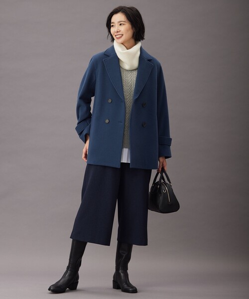 ピーコート pコート Jackal 140sソフトメルトン Pコート レディース