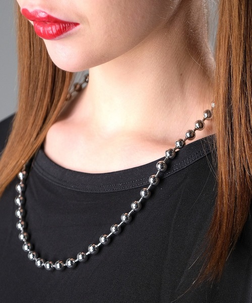 ネックレス an meets zakka ビッグボールチェーンネックレス -8/8mm