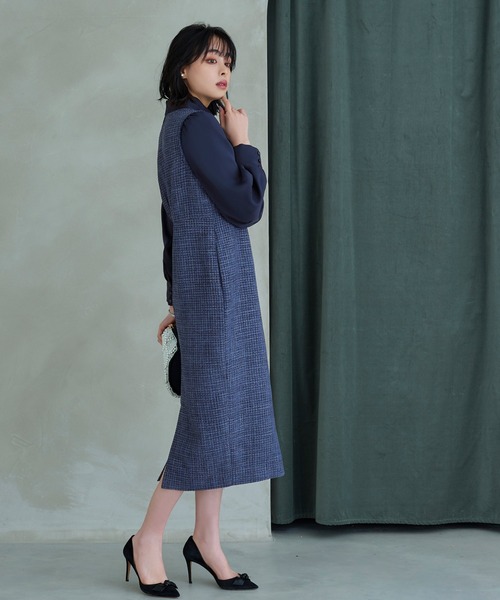 RUIRUE BOUTIQUE（ルイルエブティック） ワンピース ミックスツイード