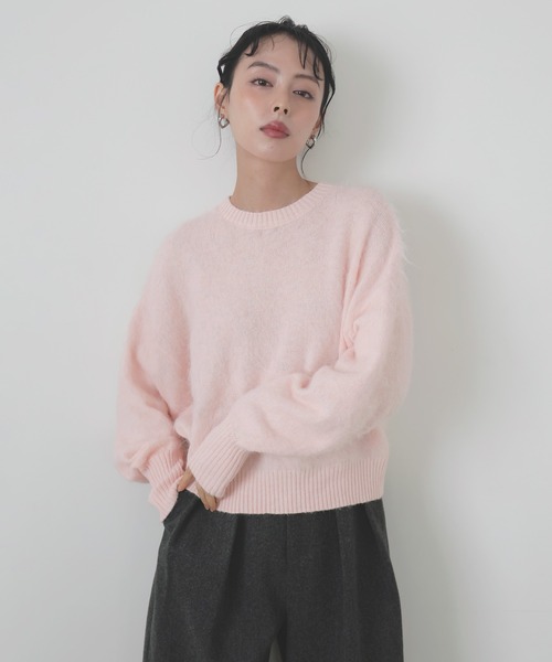 LIAN（リアン） ニット セーター モヘアシャギーニットプルオーバー