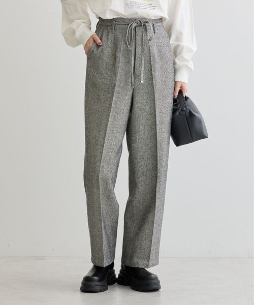 ELENCARE DUE パンツ ツイードカーブパンツ レディース : ZOZOTOWN