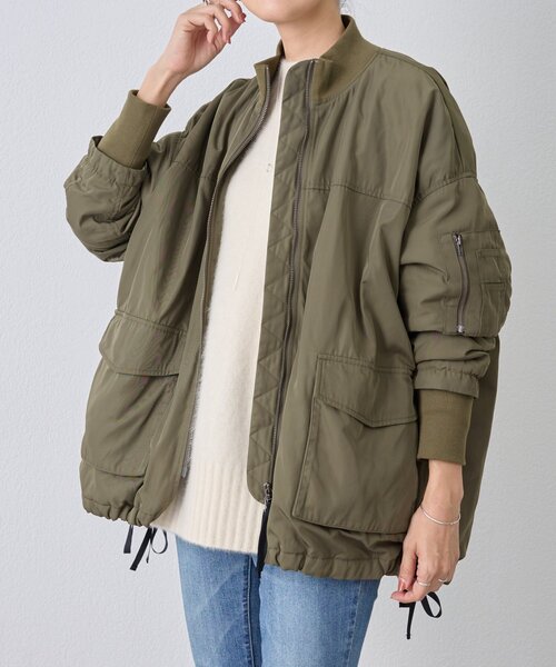 BEARDSLEY（ビアズリー） ma1 ma-1 フレアMA-1ブルゾン レディース