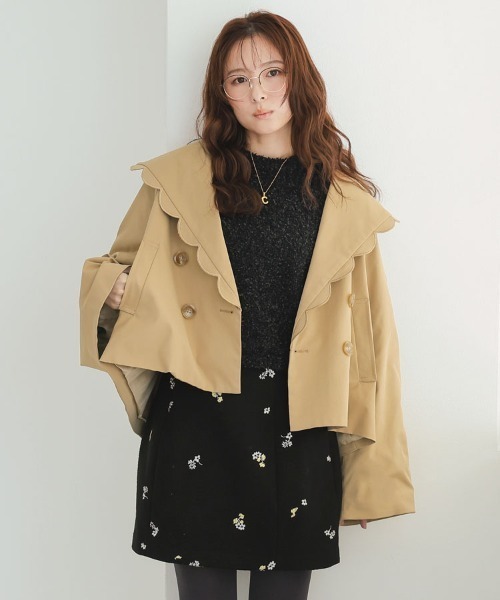 DONOBAN（ドノバン） カバーオール スカラップショートトレンチ