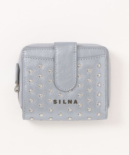 SILNA minacolo 財布 スタッズ2つ折り財布 レディース : ZOZOTOWN