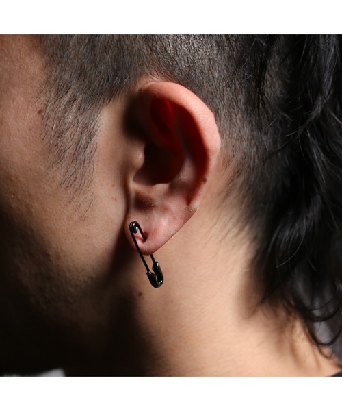 JAM HOME MADE（ジャムホームメイド） ピアス 安全ピン ブラック